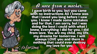  A Truely Real Love Note From A Great MOM